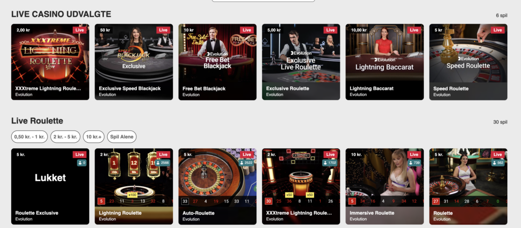 Mariacasino live spil casino