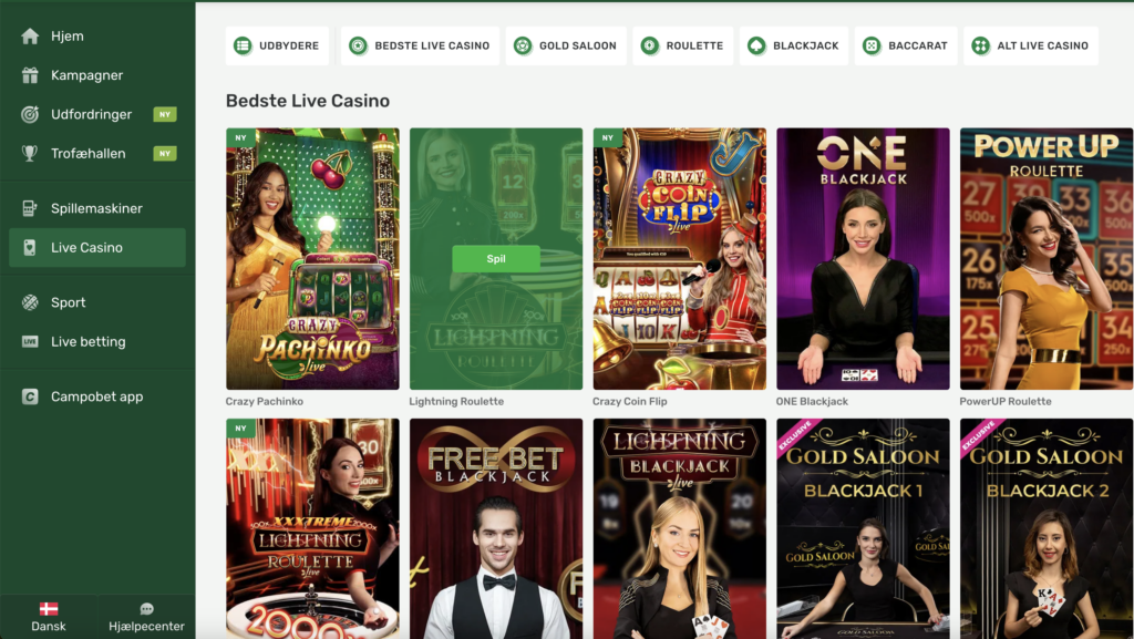 Campobet.dk live casino